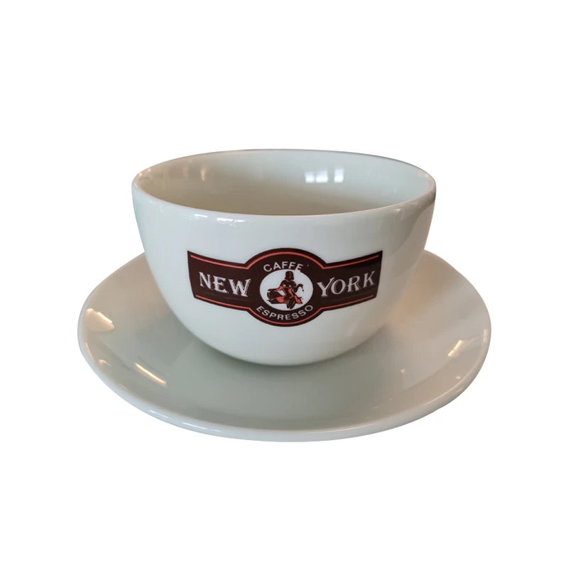 Milchkaffeetassemit Untertasse Milchkaffeetassemit Untertasse -Eureka Kaffee Geschaft 101587 101587 new york milchkaffeetasse logo new york2