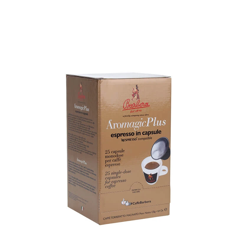 Aromagic Plus Espresso Kapseln 25 Stück Aromagic Plus Espresso Kapseln 25 Stück -Eureka Kaffee Geschaft 101703 101703 barbera aromagic plus 25 kapseln neu