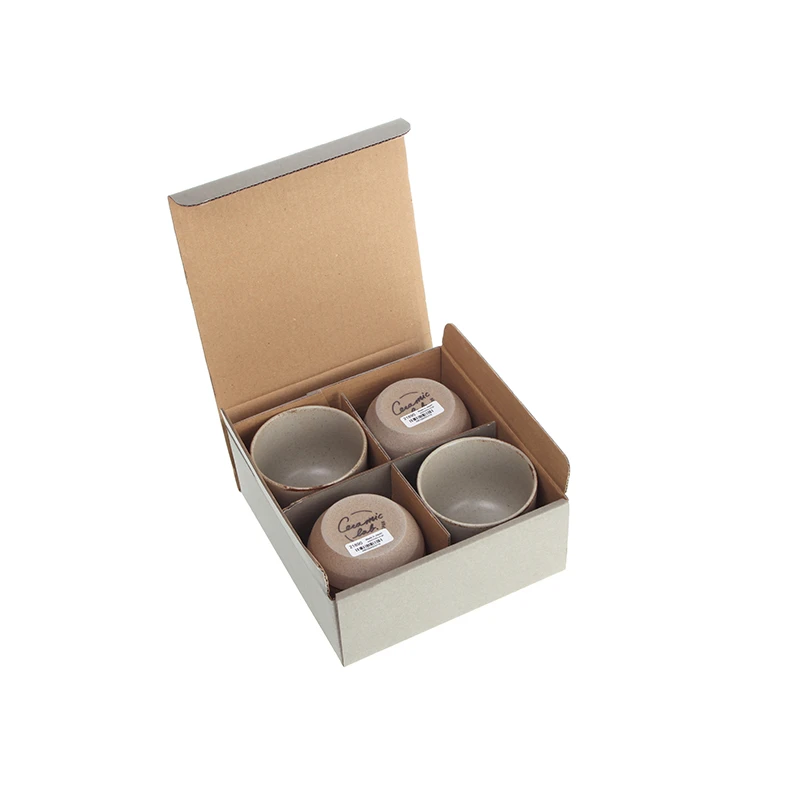 Little Mug Keramik beige 4 Stück Kinto Little Mug Keramik Beige 4 Stück -Eureka Kaffee Geschaft 102887 102887 kinto ceramic lab 4 tassen karton offen