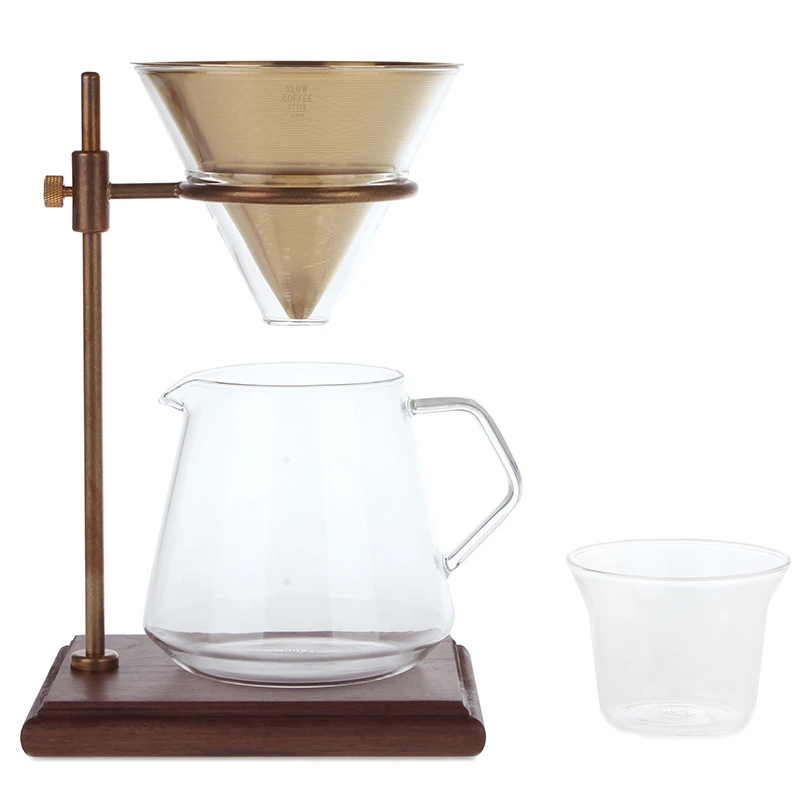 Handfilter Kaffee Set gold 4 Tassen Kinto Handfilter Kaffee Set Gold 4 Tassen -Eureka Kaffee Geschaft 102895 102895 102895 kinto handfilter set gold auffangglas 2