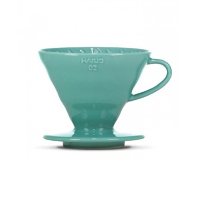 V60 Coffee Dripper Keramik 02 turquoise gr Hario V60 Coffee Dripper Keramik 02 Turquoise Gr -Eureka Kaffee Geschaft 103092 103092 hario coffee dripper keramik 02 turquoise green