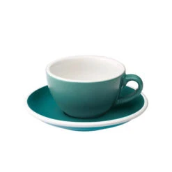 Flat-White-Tasse Egg Teal