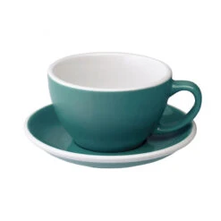 Milchkaffeetasse Egg Teal