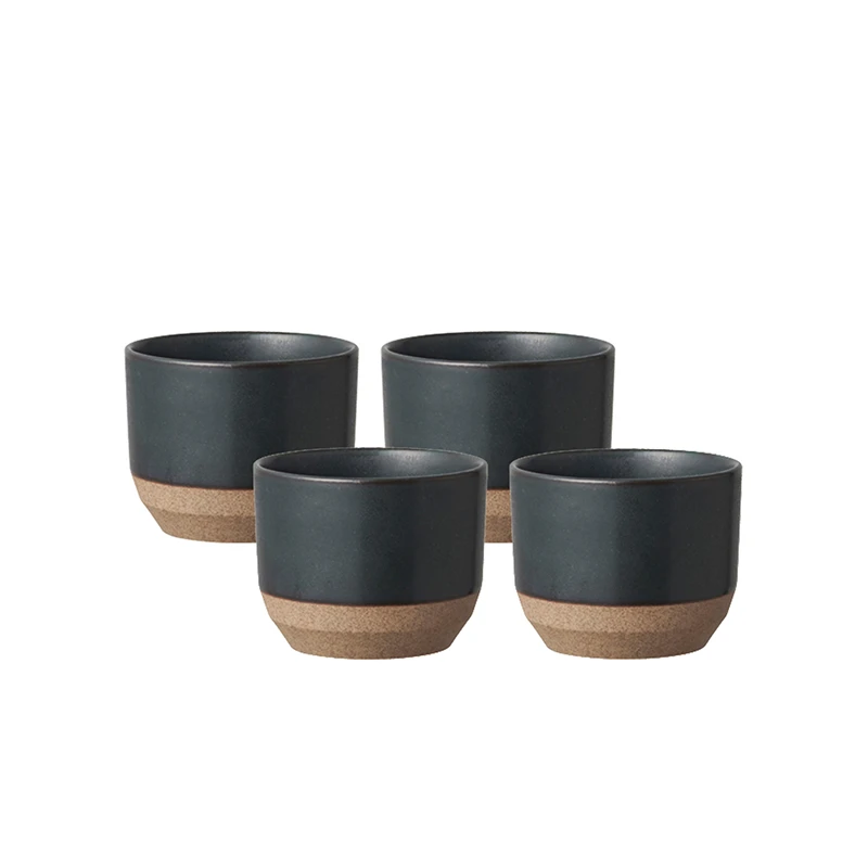 Little Mug Keramik schwarz 4 Stück Kinto Little Mug Keramik Schwarz 4 Stück -Eureka Kaffee Geschaft 103187 103187 kinto little mug keramik schwarz 4 stuck 2