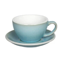 Milchkaffeetasse Egg Ice Blue