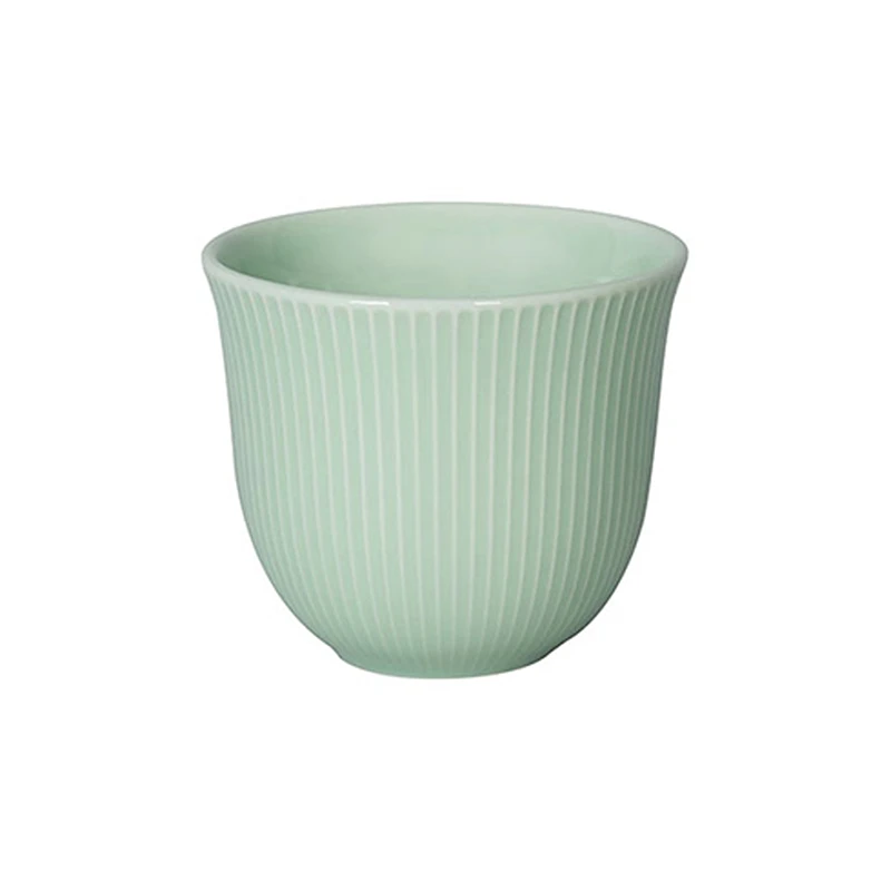 Embossed Tasting Cup Celadon Green 250 ml Embossed Tasting Cup Celadon Green 250 Ml -Eureka Kaffee Geschaft 104740 104740 loveramics embossed tasting cup 250ml celadon green