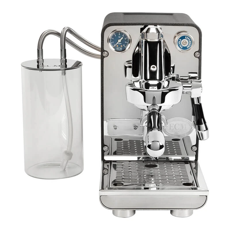 Puristika Edelstahl Anthrazit Puristika Edelstahl Anthrazit -Eureka Kaffee Geschaft 104787 104787 ecm puristika espressomaschine edelstahl anthraz frontal