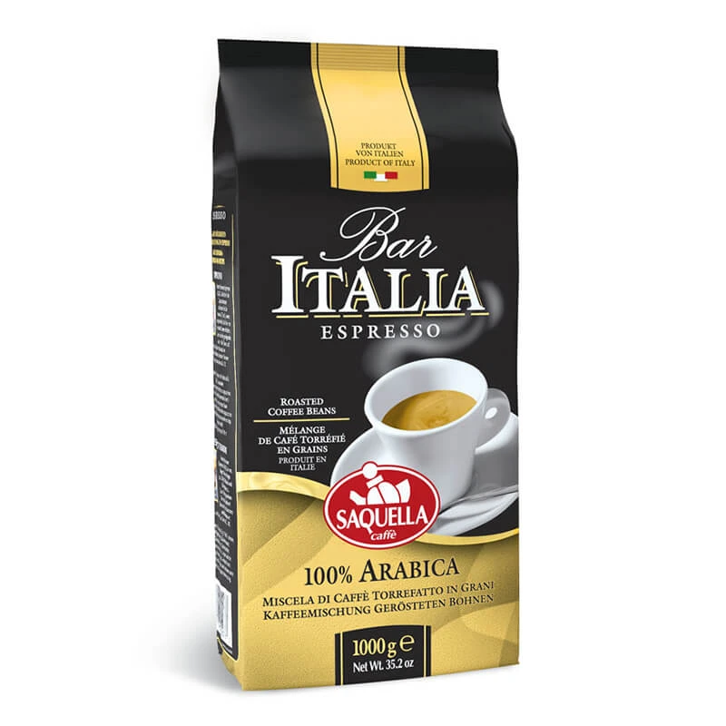Bar Italia 100 % Arabica Bar Italia 100 % Arabica -Eureka Kaffee Geschaft 104934 104934 saquella bar italia 100 arabica 1000g bohnen