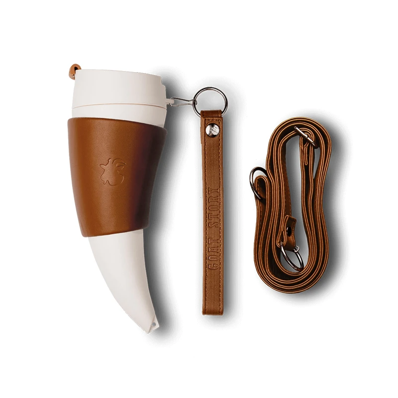 Goat Mug Echtes Leder Braun 350 Ml -Eureka Kaffee Geschaft 105115 105115 goat story