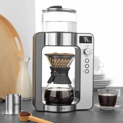 Pour Over Filterkaffeemaschine + Waage Edelstahl Schwarz -Eureka Kaffee Geschaft 105206 105206 beem pour over filterkaffeemaschine mitwaage kuchenmoodbild