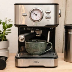 Siebträgermaschine Espresso Select Schwarz Edelstahl -Eureka Kaffee Geschaft 105408 105408 beem siebtragermaschine espresso select kueche