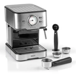 Siebträgermaschine Espresso Select Schwarz Edelstahl -Eureka Kaffee Geschaft 105408 105408 beem siebtragermaschine espresso select mitzubehoer