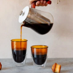 Stack Thermo Glass 200 Ml Semi-Amber -Eureka Kaffee Geschaft 105415 105415 carl henkel stack thermo glass 200 ml semi amber zweistueck