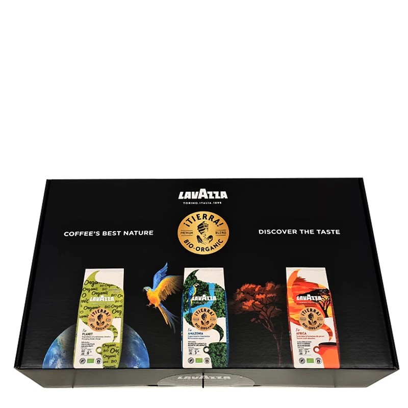 Tierra Promo Box LAVAZZA Tierra Promo Box -Eureka Kaffee Geschaft 105570 lavazza tierra promo box3x500g bohnen