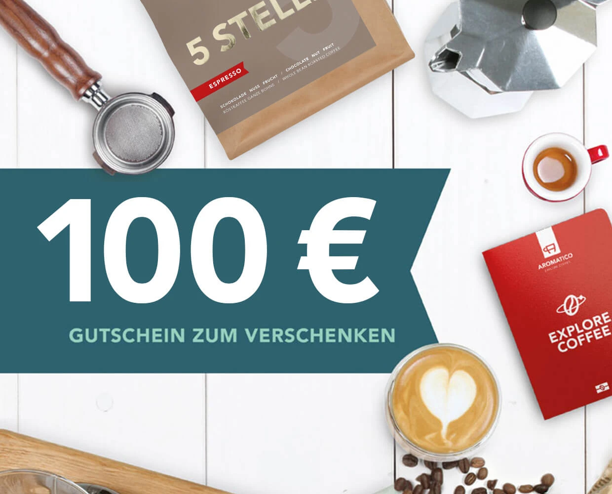 100,- € GESCHENKGUTSCHEIN 100,- € GESCHENKGUTSCHEIN -Eureka Kaffee Geschaft aromatico gutschein 100EUR 28129